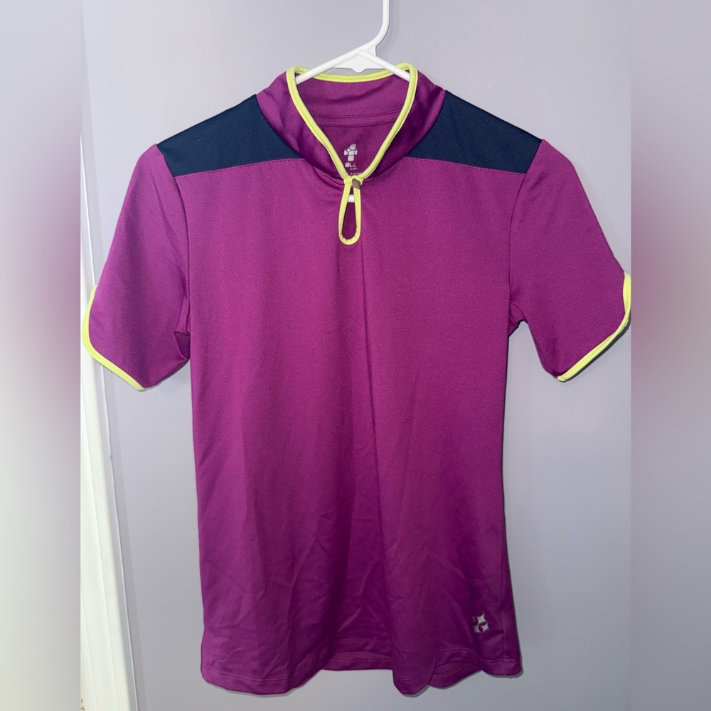 Women’s Golf Purple and Black Shirt